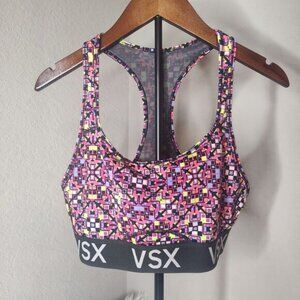 VICTORIA'S SECRET VSX THE PLAYER RACERBACK SPORT/YOGO BRA SMALL‎ MULTICOLOR